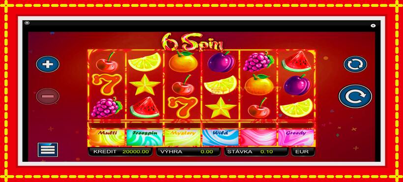 Slot machine 6 Spin with access to free game online, picture 1