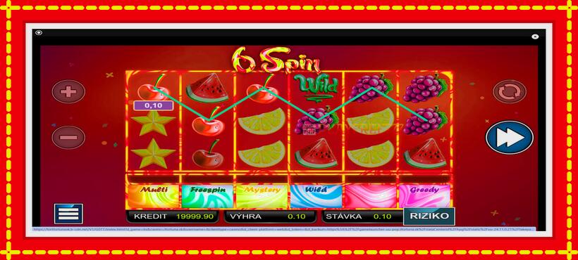 Slot machine 6 Spin with access to free game online, picture 2