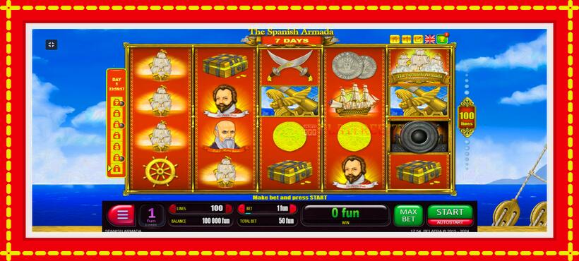 Slot machine 7 Days Spanish Armada with access to free game online, picture 1