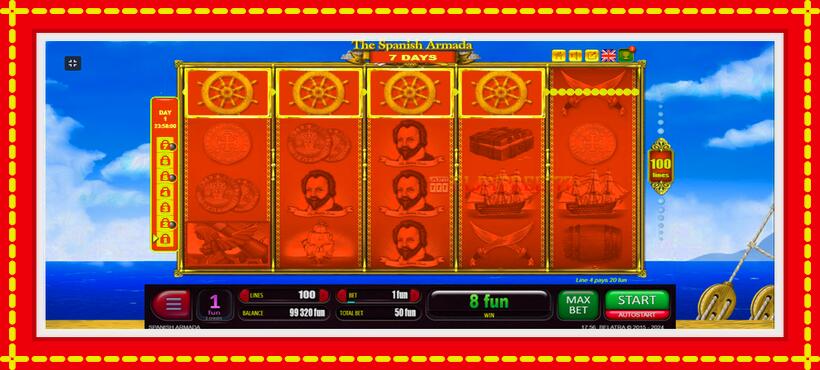 Slot machine 7 Days Spanish Armada with access to free game online, picture 5