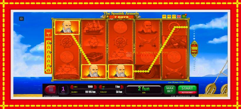 Slot machine 7 Days Spanish Armada with access to free game online, picture 6