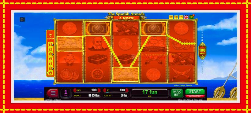 Slot machine 7 Days Spanish Armada with access to free game online, picture 9