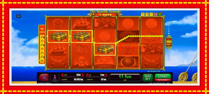 Slot machine 7 Days Spanish Armada with access to free game online, picture 10