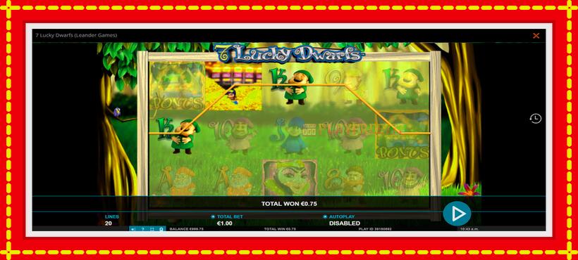 Slot machine 7 Lucky Dwarfs with access to free game online, picture 2