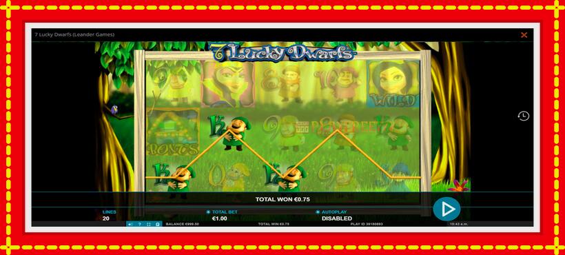 Slot machine 7 Lucky Dwarfs with access to free game online, picture 3