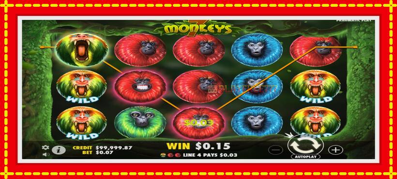 Slot machine 7 monkeys with access to free game online, picture 3