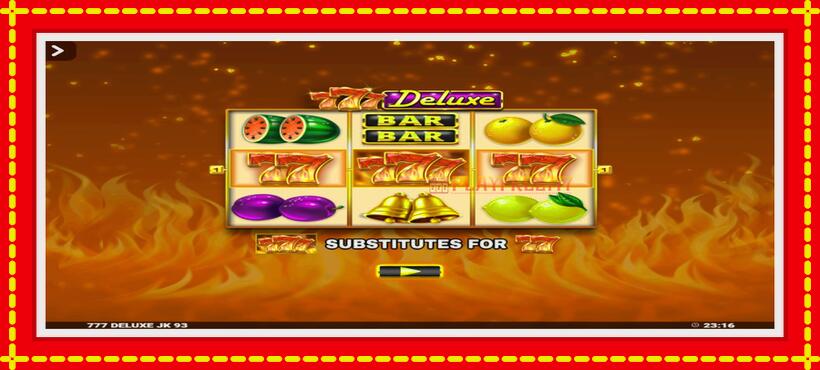 Slot machine 777 Deluxe Jackpot King with access to free game online, picture 1