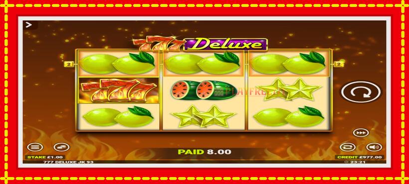 Slot machine 777 Deluxe Jackpot King with access to free game online, picture 3