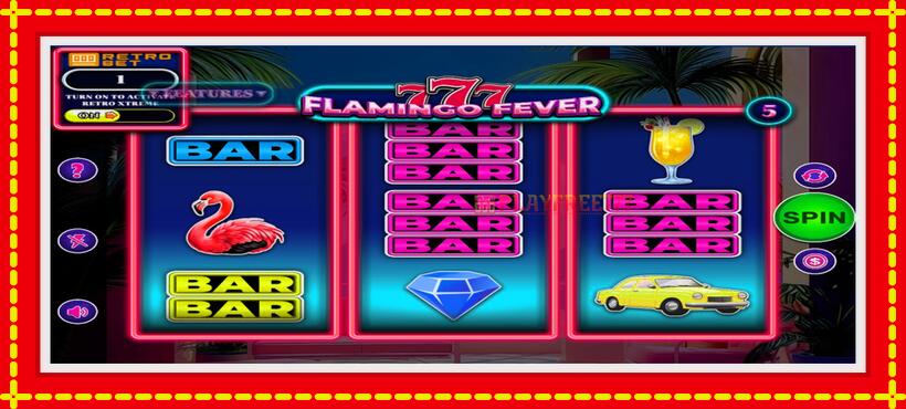 Slot machine 777 - Flamingo Fever with access to free game online, picture 1