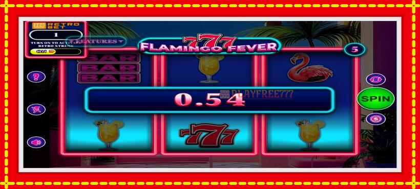 Slot machine 777 - Flamingo Fever with access to free game online, picture 2