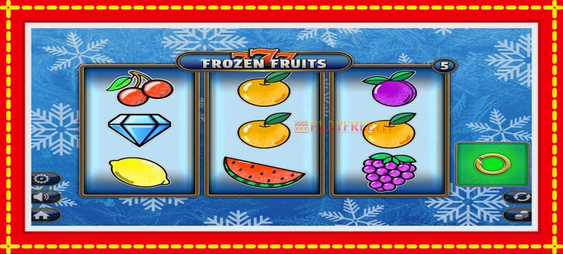 Slot machine 777 Frozen Fruits with access to free game online, picture 1