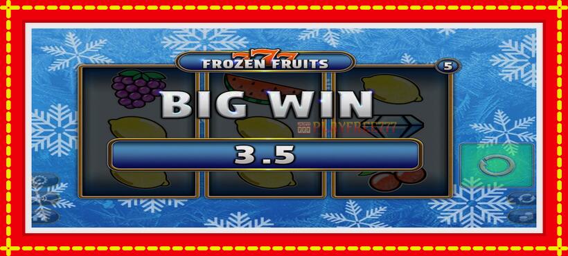 Slot machine 777 Frozen Fruits with access to free game online, picture 2