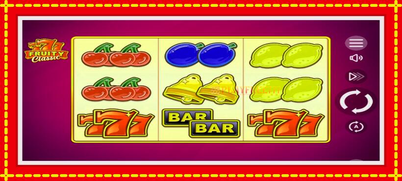 Slot machine 777 Fruity Classic with access to free game online, picture 2