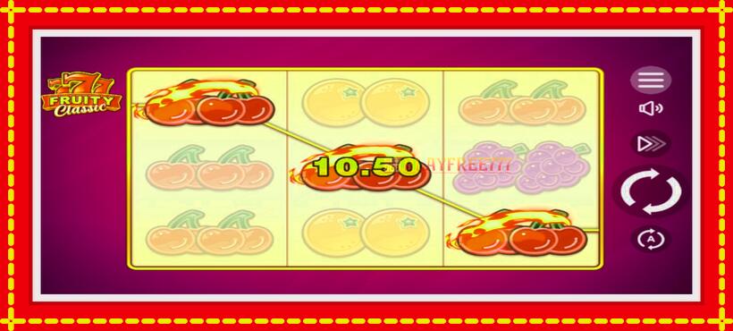 Slot machine 777 Fruity Classic with access to free game online, picture 3