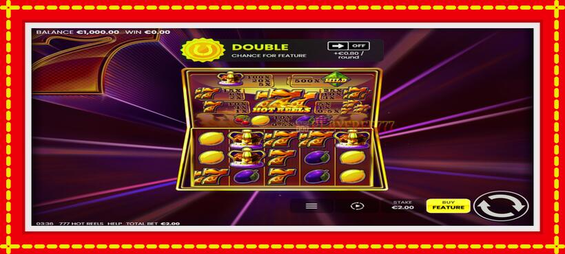 Slot machine 777 Hot Reels with access to free game online, picture 2