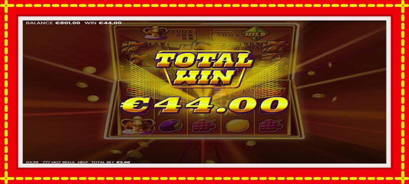 Slot machine 777 Hot Reels with access to free game online, picture 5