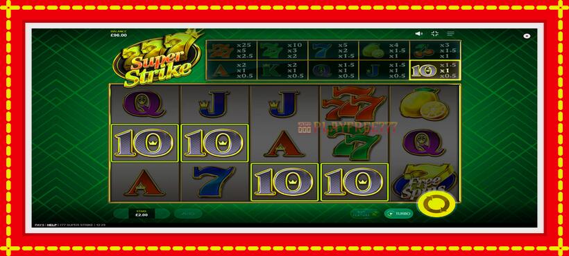 Slot machine 777 Super Strike with access to free game online, picture 2