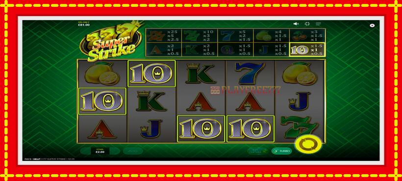 Slot machine 777 Super Strike with access to free game online, picture 5