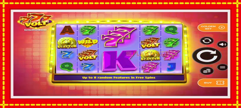 Slot machine 777 Volt GigaBlox with access to free game online, picture 1