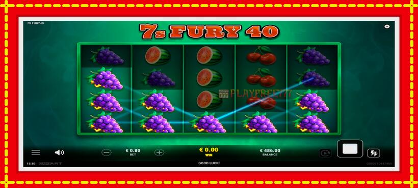 Slot machine 7s Fury 40 with access to free game online, picture 5