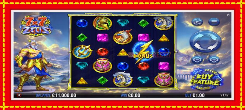 Slot machine 7x7 Zeus with access to free game online, picture 2