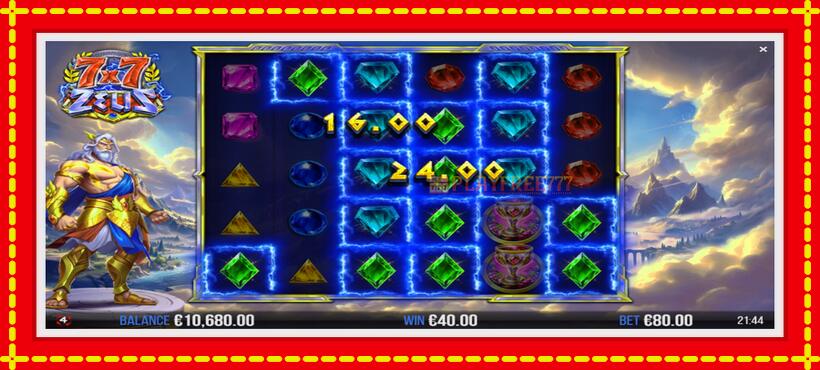 Slot machine 7x7 Zeus with access to free game online, picture 3