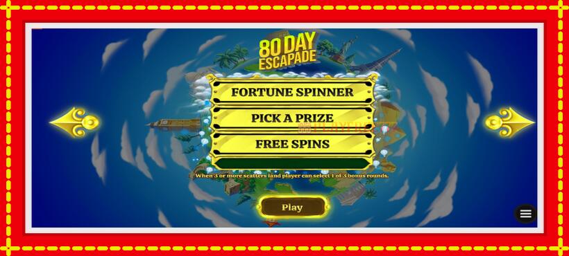 Slot machine 80 Day Escapade with access to free game online, picture 1