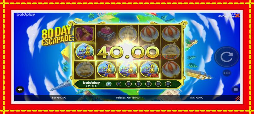 Slot machine 80 Day Escapade with access to free game online, picture 3