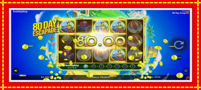 Slot machine 80 Day Escapade with access to free game online, picture 4