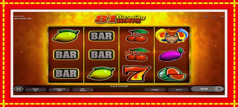 Slot machine 81 Burning Ways with access to free game online, picture 2