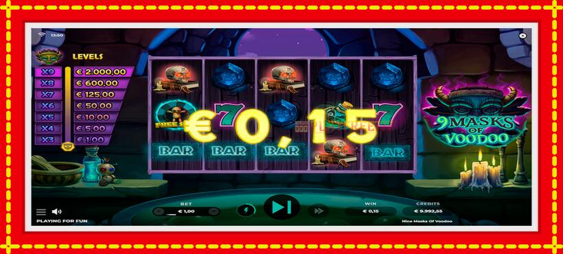 Slot machine 9 Masks of Voodoo with access to free game online, picture 5