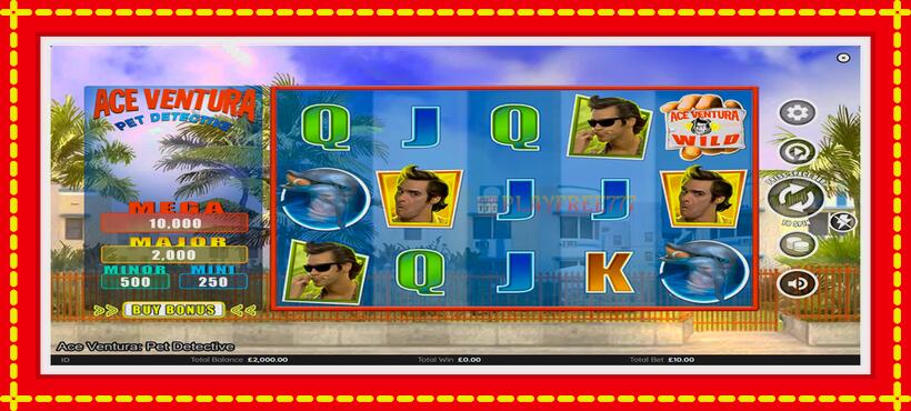 Slot machine Ace Ventura with access to free game online, picture 1