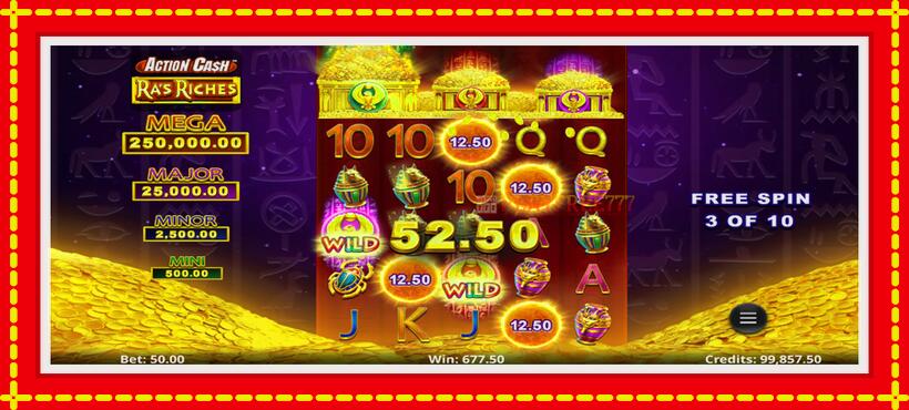 Slot machine Action Cash Ras Riches with access to free game online, picture 4