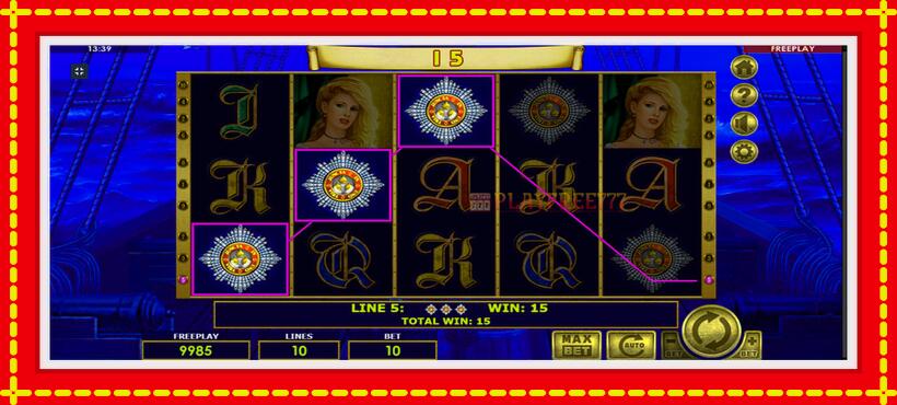 Slot machine Admiral Nelson with access to free game online, picture 2