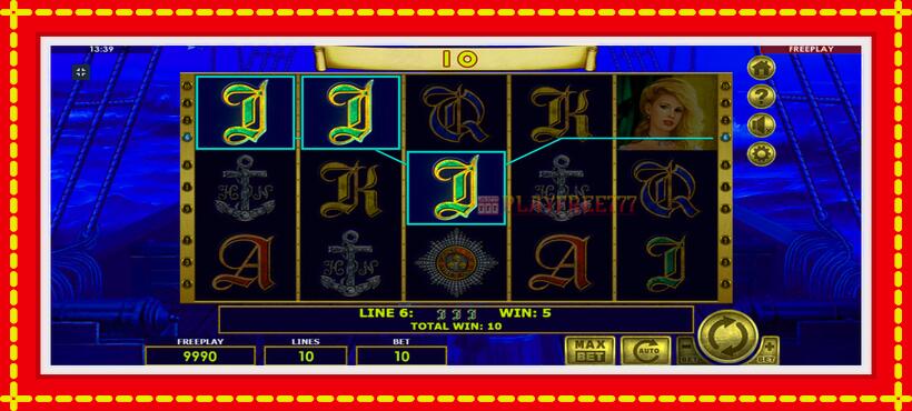 Slot machine Admiral Nelson with access to free game online, picture 3