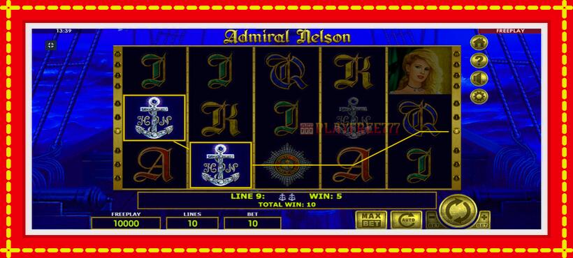 Slot machine Admiral Nelson with access to free game online, picture 4