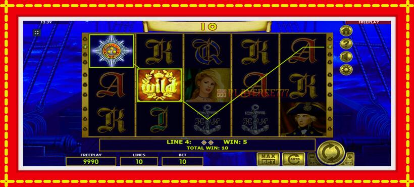 Slot machine Admiral Nelson with access to free game online, picture 5