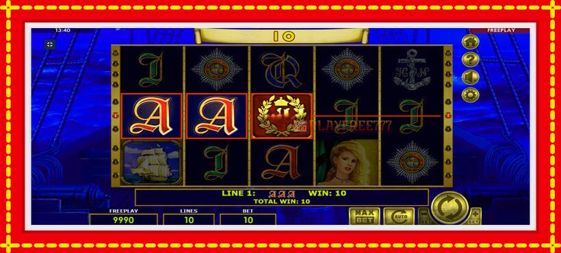 Slot machine Admiral Nelson with access to free game online, picture 6