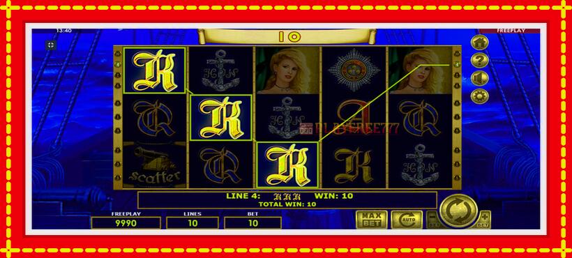 Slot machine Admiral Nelson with access to free game online, picture 7