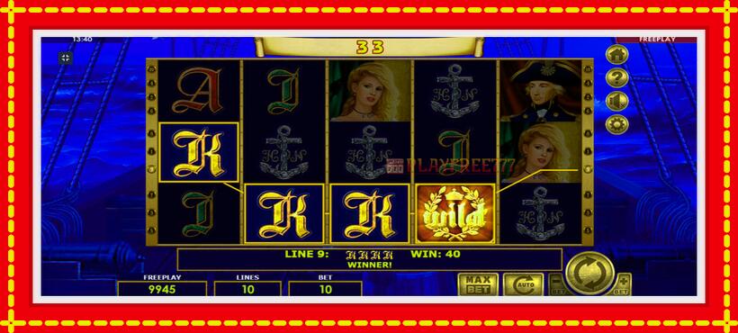 Slot machine Admiral Nelson with access to free game online, picture 9