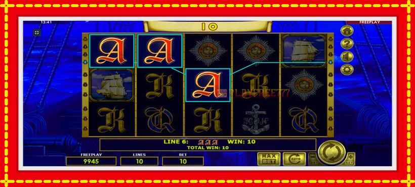 Slot machine Admiral Nelson with access to free game online, picture 10