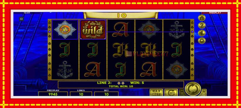 Slot machine Admiral Nelson with access to free game online, picture 11