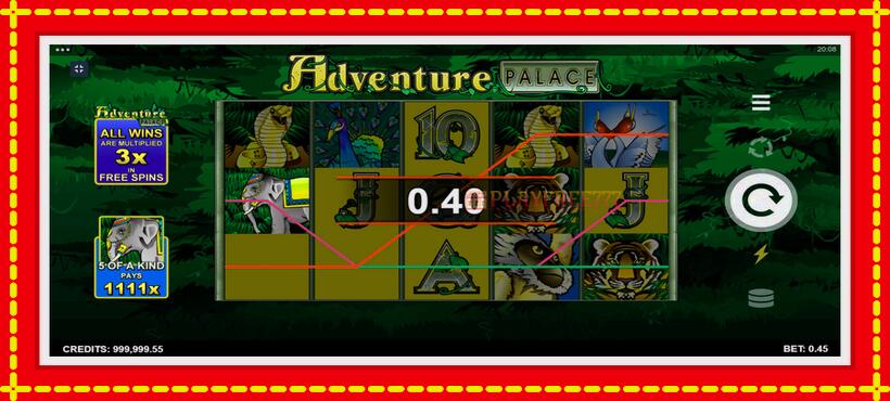 Slot machine Adventure Palace with access to free game online, picture 2