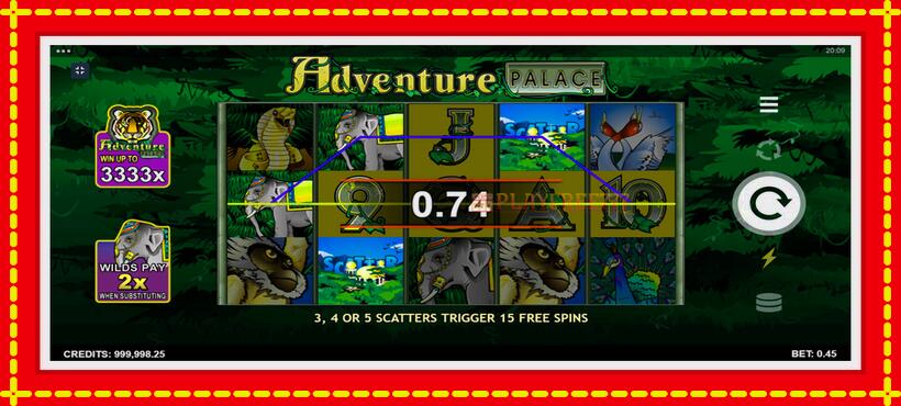 Slot machine Adventure Palace with access to free game online, picture 4