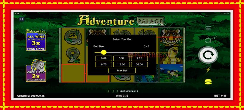 Slot machine Adventure Palace with access to free game online, picture 10