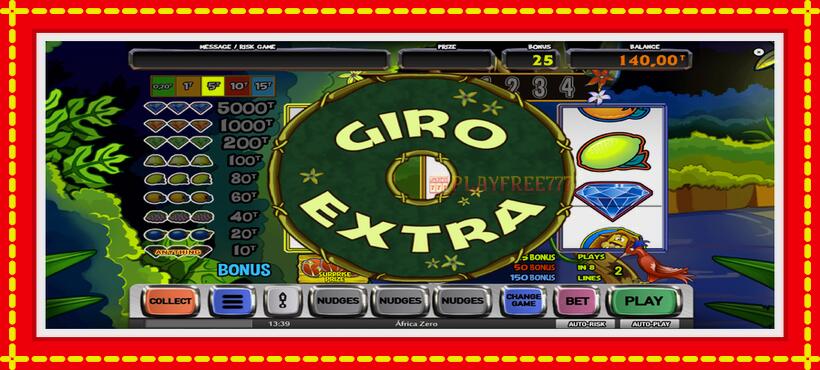 Slot machine Africa Zero with access to free game online, picture 3