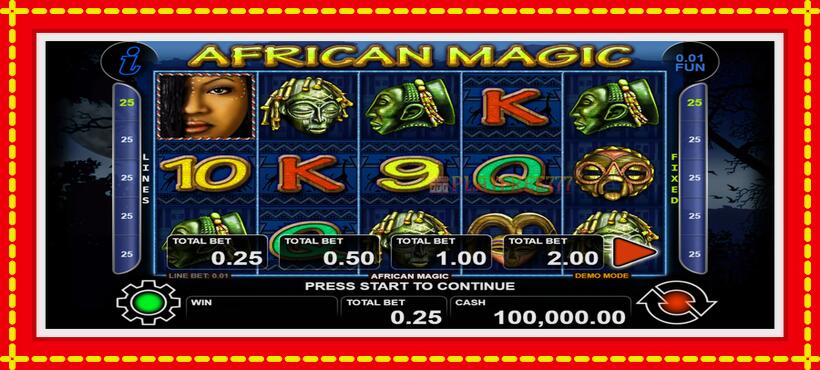 Slot machine African Magic with access to free game online, picture 1