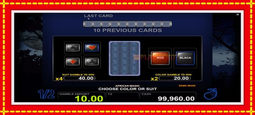 Slot machine African Magic with access to free game online, picture 3