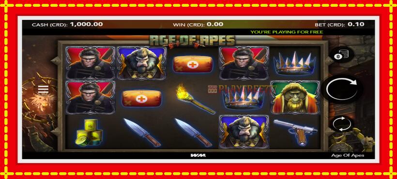 Slot machine Age of Apes with access to free game online, picture 1