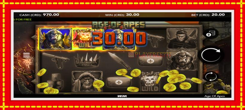 Slot machine Age of Apes with access to free game online, picture 2